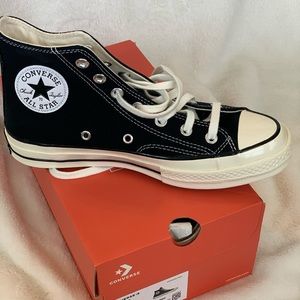 Converse Chuck 70 Hi Black New in Box; size 8/39